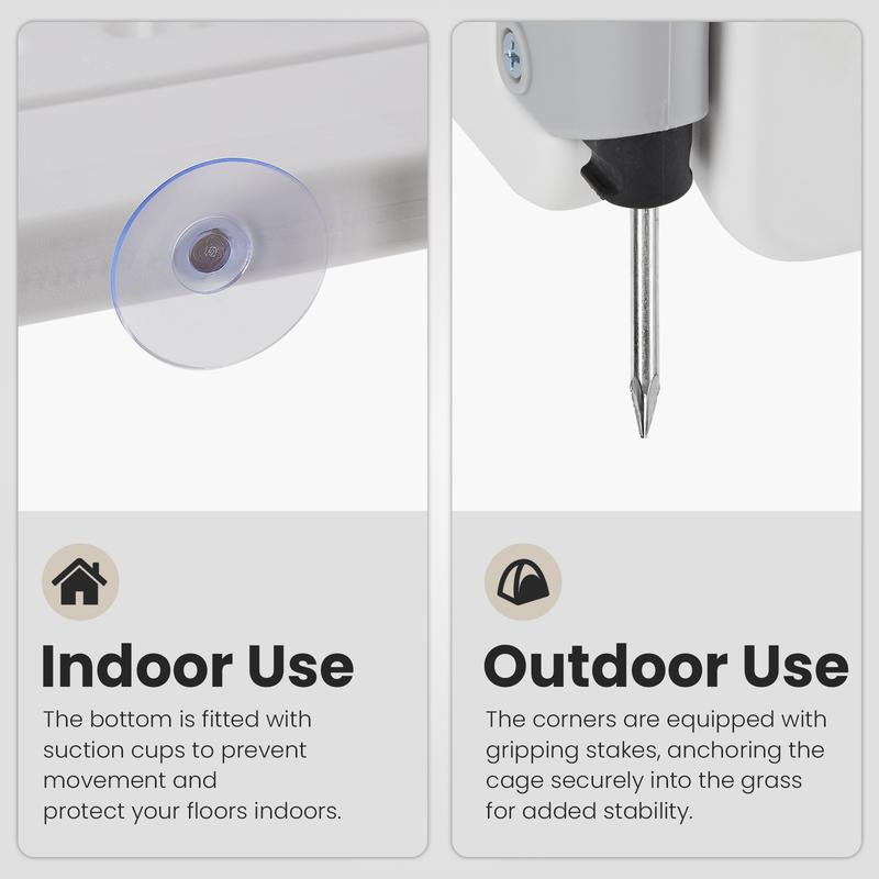 Dog Playpen Safe & 4/6-Panel Secure Indoor/Outdoor Pet Fence | Folding & Portable | Ideal for Small to Medium Dogs | Easy to Clean