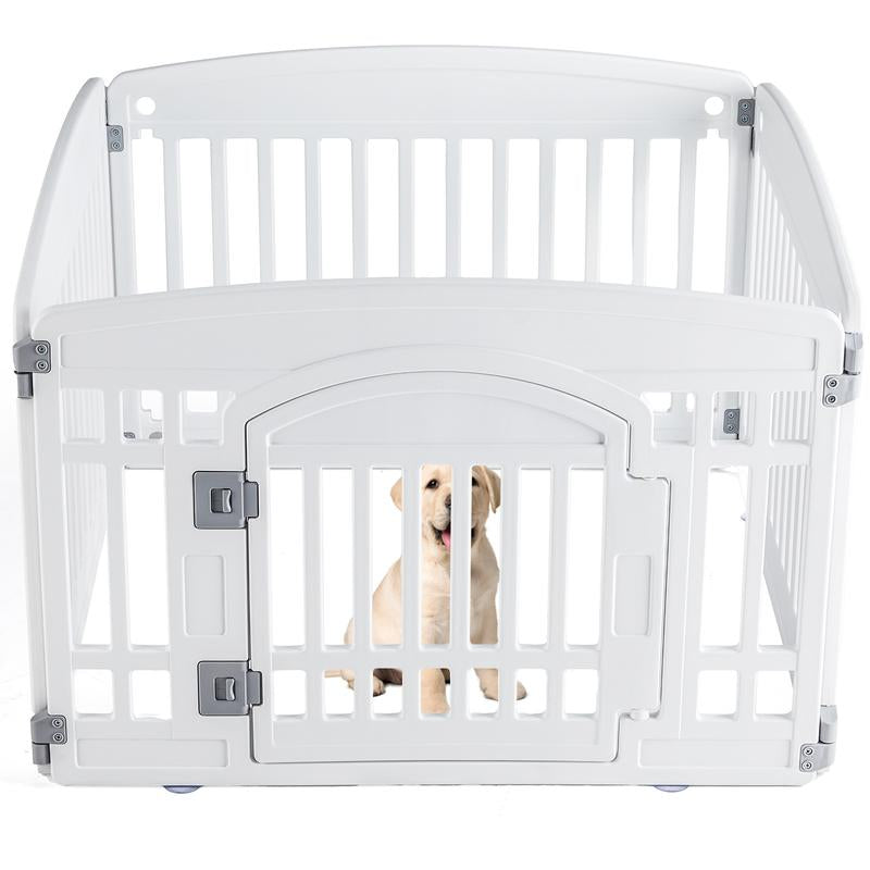 Dog Playpen Safe & 4/6-Panel Secure Indoor/Outdoor Pet Fence | Folding & Portable | Ideal for Small to Medium Dogs | Easy to Clean